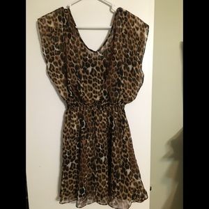 Express leopard print dress-xs